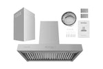 Hauslane Stainless Steel 30" 800 CFM Wall Mount Range Hood - WM-730SS-30