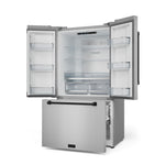 Thor Kitchen - Gordon Ramsay Collection 36" 20.3 Cu. Ft. Stainless Steel Counter-Depth French Door Refrigerator with Ice Maker - RF3621CTD99-BLK