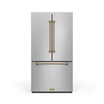 Thor Kitchen Stainless Steel French Door Counter-Depth Refrigerator with Ice Maker| Gordon Ramsay Collection (20.3 cu.ft.) - RF3621CTD99-BRZ
