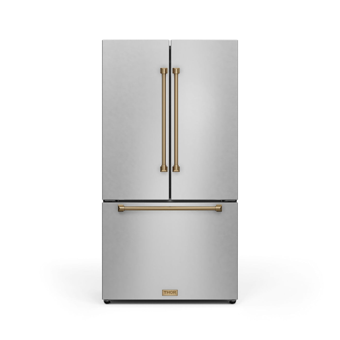 Thor Kitchen Stainless Steel French Door Counter-Depth Refrigerator with Ice Maker| Gordon Ramsay Collection (20.3 cu.ft.) - RF3621CTD99-BRZ