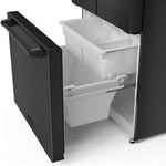 Thor Kitchen - Gordon Ramsay Collection 30" 17.5 Cu. Ft. Matte Black Counter-Depth French Door Refrigerator with Ice Maker - RF3017FFD00