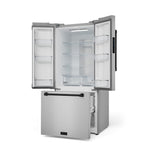 Thor Kitchen - Gordon Ramsay Collection 30" 17.5 Cu. Ft. Stainless Steel Counter-Depth French Door Refrigerator with Ice Maker - RF3017FFD99-BLK