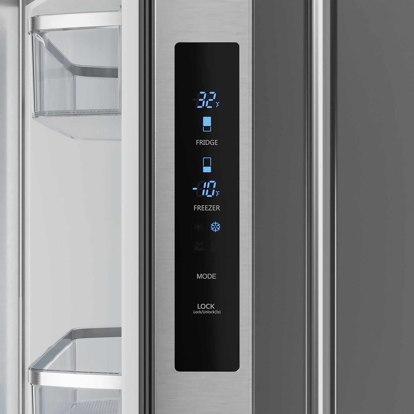 Thor Kitchen Stainless Steel French Door Counter Depth Refrigerator with Ice Maker| Gordon Ramsay Collection (17.5 cu.ft.) - RF3017FFD99