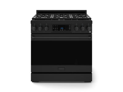Thor Kitchen Black Stainless Steel Freestanding Professional Gas Range|Gordon Ramsay Series (6 cu.ft.) - RSG36B