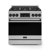 Thor Kitchen Stainless Steel Freestanding Professional Gas Range|Gordon Ramsay Series (6 cu.ft.) - RSG36-BLK