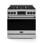 Thor Kitchen Stainless Steel Freestanding Professional Gas Range|Gordon Ramsay Series (6 cu.ft.) - RSG36-BLK