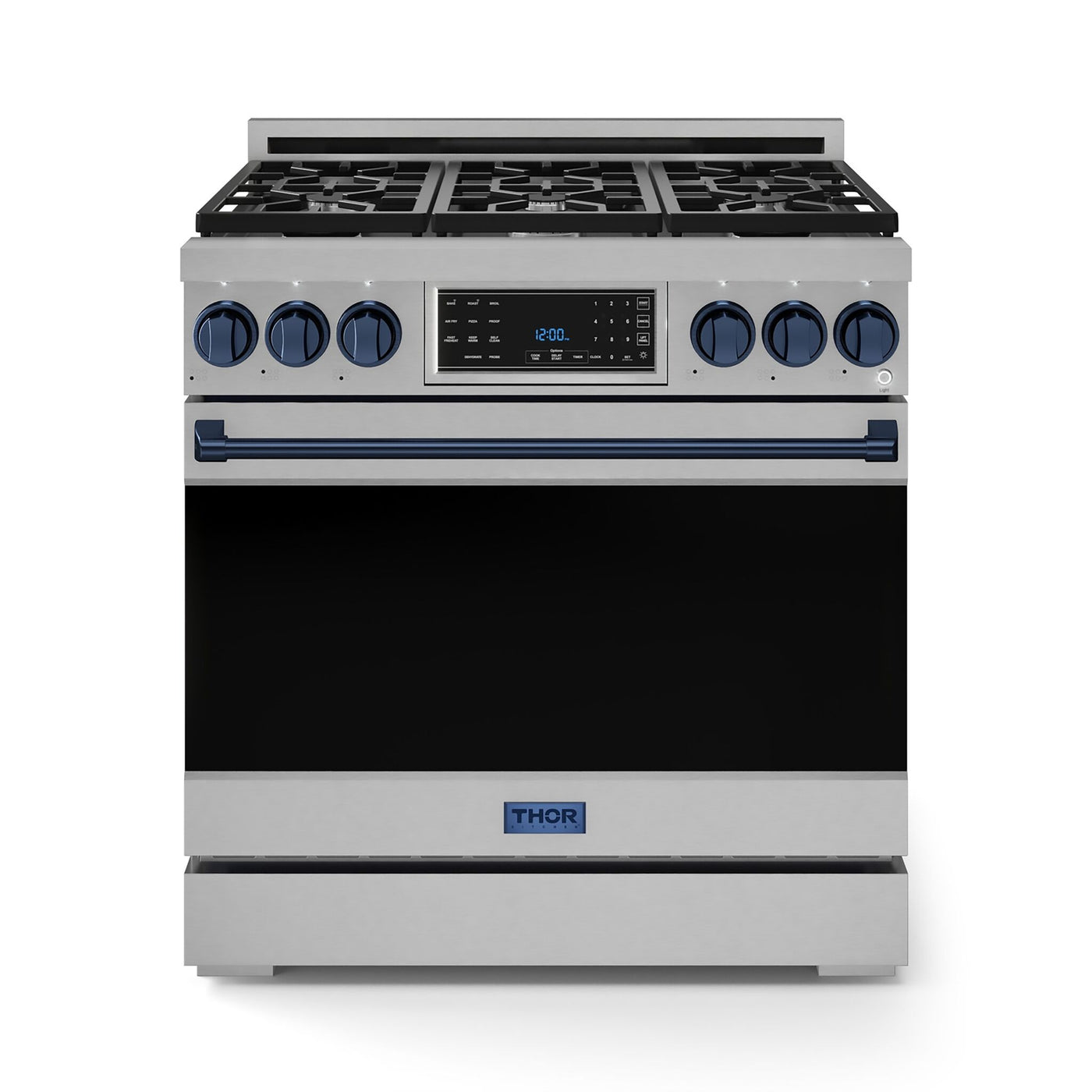 Thor Kitchen Stainless Steel Freestanding Professional Gas Range|Gordon Ramsay Series (6 cu.ft.) - RSG36-BLU