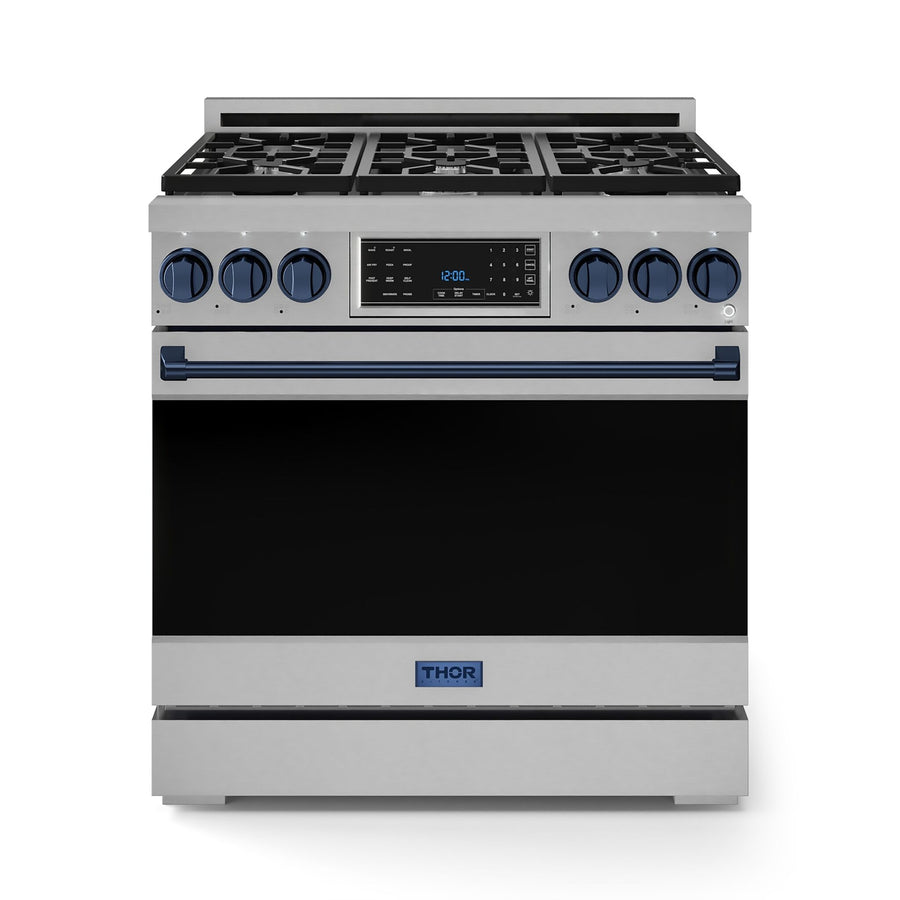 Thor Kitchen Stainless Steel Freestanding Professional Gas Range|Gordon Ramsay Series (6 cu.ft.) - RSG36-BLU