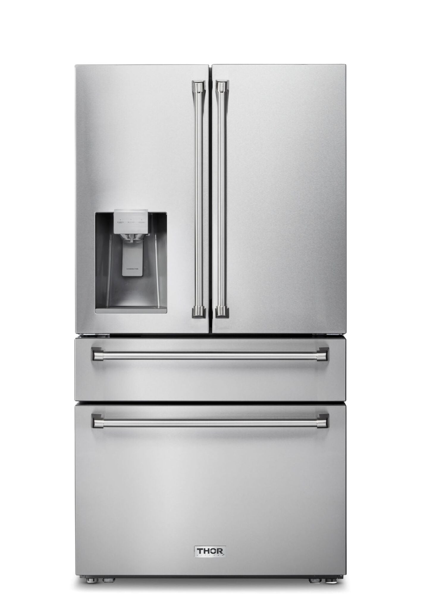 Thor Kitchen 36" 21.6 Cu. Ft. Stainless Steel French Door Refrigerator with Ice and Water Dispenser - TRF3601FD