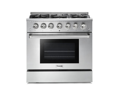 Thor Kitchen Stainless Steel Freestanding Gas Range (5.2 cu.ft.) - HRG3618U