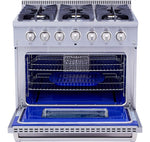 Thor Kitchen Stainless Steel Freestanding Gas Range (5.2 cu.ft.) - HRG3618U