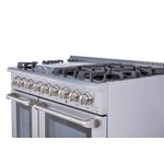 Thor Kitchen Stainless Steel Freestanding Dual Fuel Dual-Oven Range (6.7 Cu.Ft.) - HRD4803U