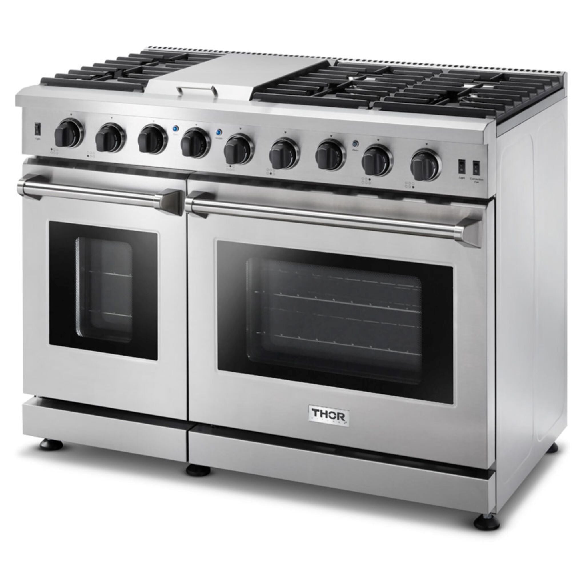 Thor Kitchen Stainless Steel Freestanding Gas Dual Oven Range (6.8 Cu. Ft.) - LRG4807U