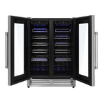 Thor Kitchen Stainless Steel Dual Zone French Door Wine Cooler - TWC2402