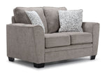 Tilley Sofa, Loveseat and Chair Set - Taupe