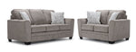 Tilley Sofa and Loveseat Set - Taupe
