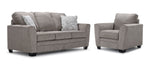 Tilley Sofa and Chair Set - Taupe