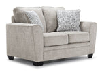 Tilley Sofa and Loveseat Set - White