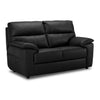 Toscana Leather Loveseat - Black