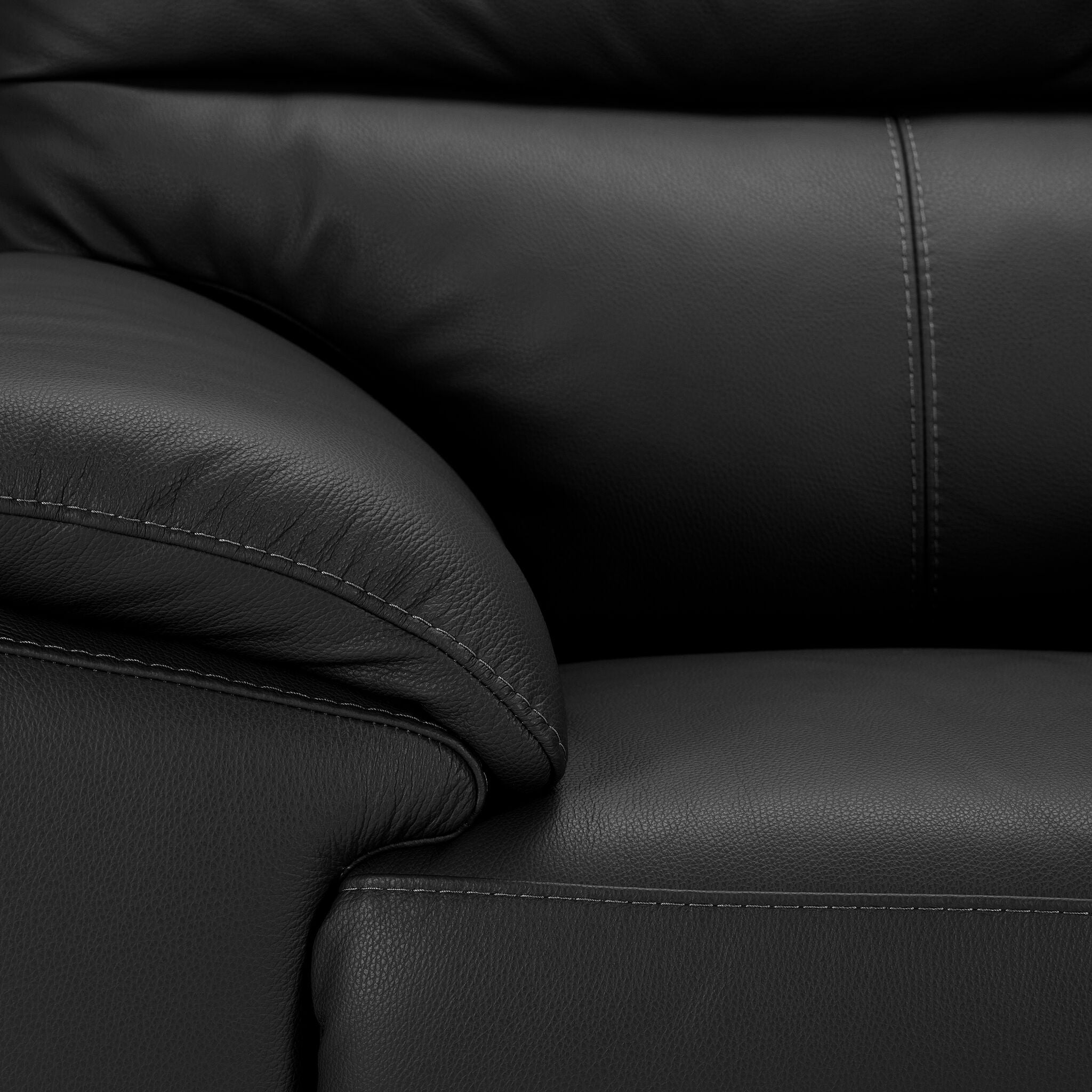 Toscana Leather Sofa - Black