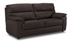 Toscana Leather Sofa and Loveseat Set - Chocolate