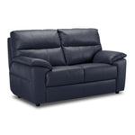 Toscana Leather Loveseat - Navy Blue