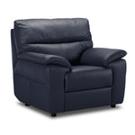 Toscana Leather Chair - Navy Blue