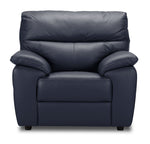 Toscana Leather Chair - Navy Blue