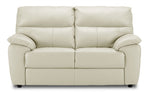 Toscana Leather Loveseat - White