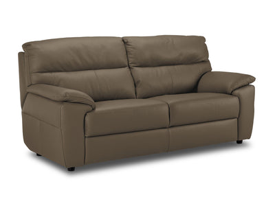 Toscana Leather Sofa - Taupe