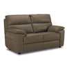 Toscana Leather Loveseat - Taupe