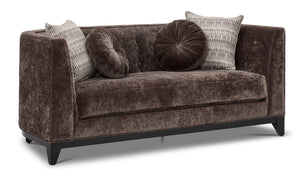 Tresor Loveseat - Dark Brown