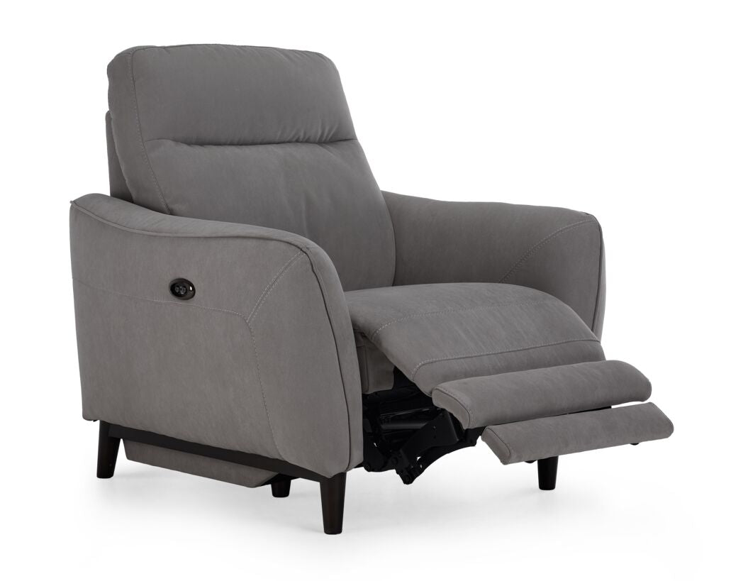 Trevi Power Recliner Light Grey Leon's