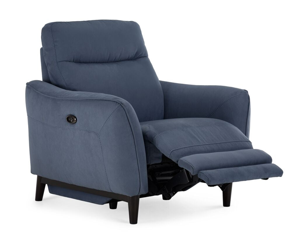 Trevi Power Recliner Blue Leon's