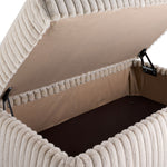 Tuscan Storage Ottoman - Grey