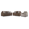 Tuscan Sofa, Loveseat and Chair Set - Brown, Grey
