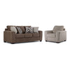 Tuscan Sofa and Chair Set - Brown, Grey