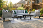 In Full Bloom - Urbana 5-Piece Conversation Set - Grey