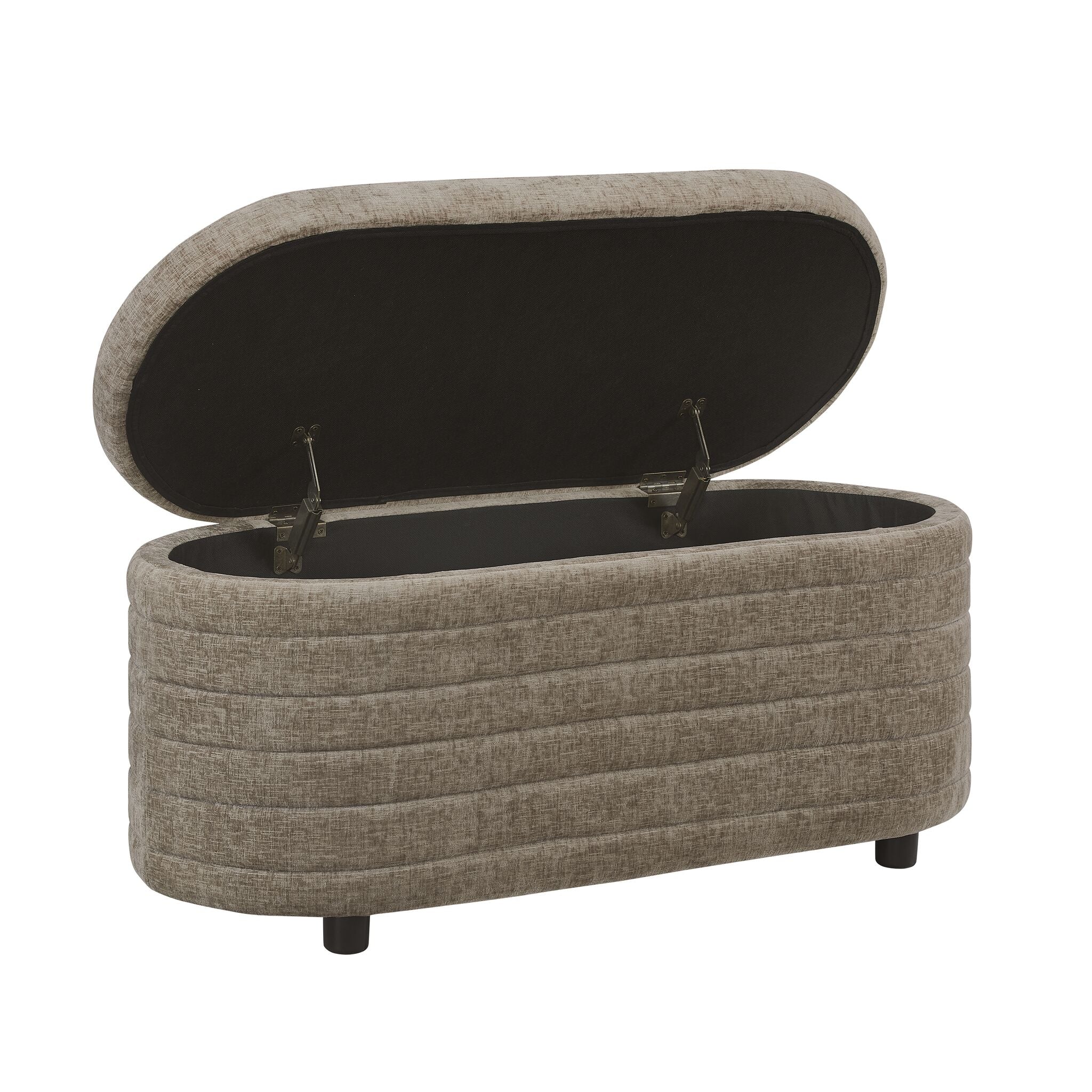 Uden Storage Ottoman - Dark Grey