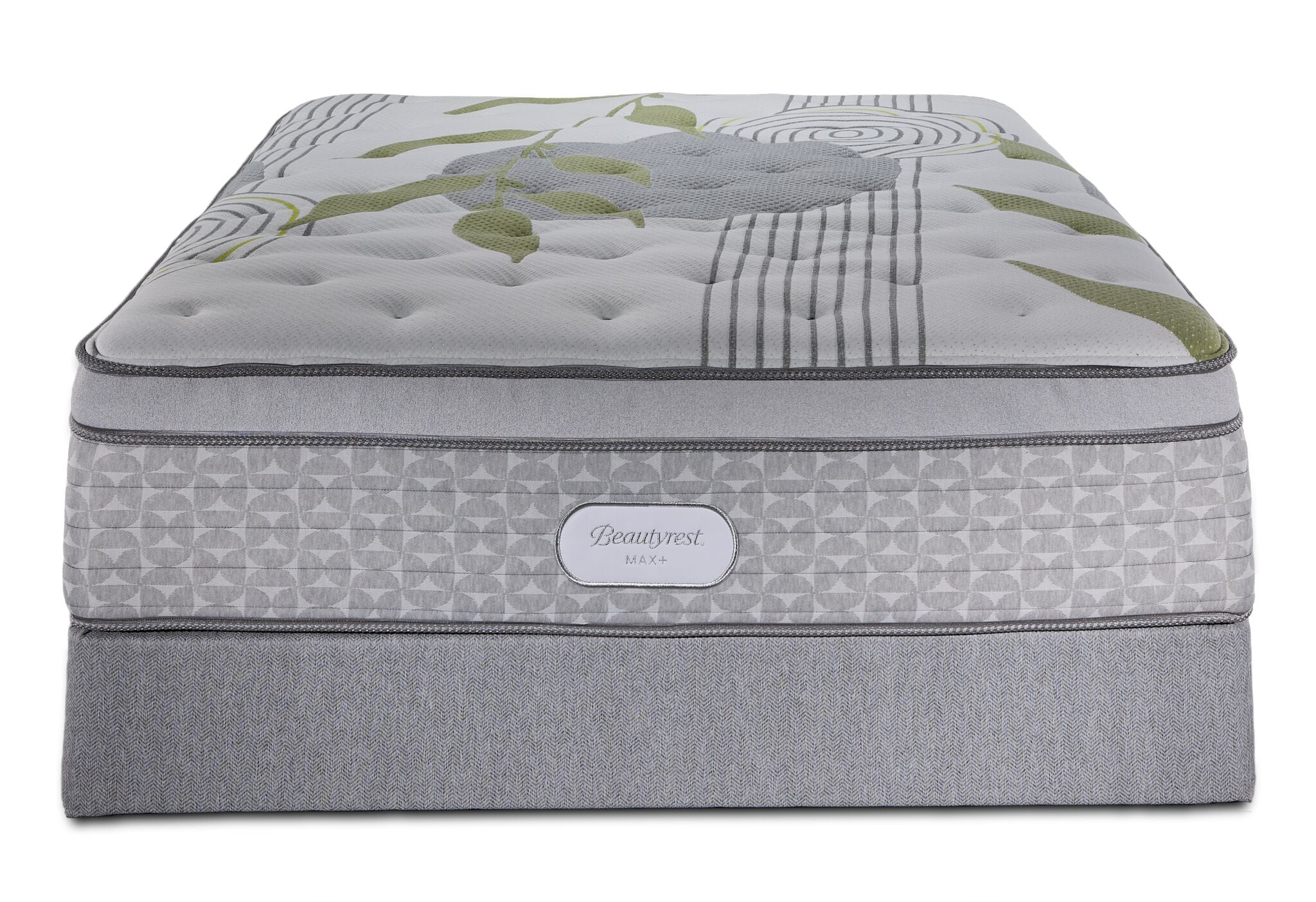 Beautyrest Max+ Valley Euro Top Plush Queen Mattress and Boxspring Set