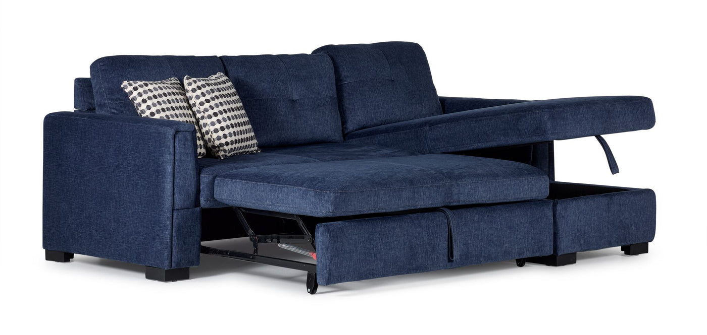 Vance Pop-Up Sofa Bed - Blue