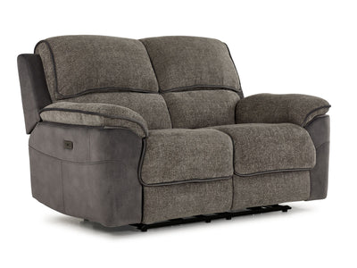 Vandelay Power Reclining Loveseat - Grey
