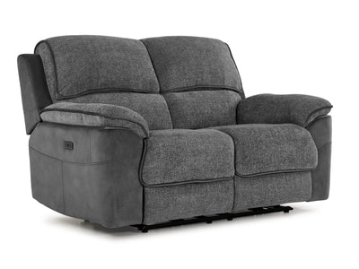 Vandelay Power Reclining Loveseat - Grey