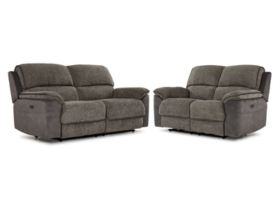 Vandelay Reclining Sofa and Loveseat Set - Grey