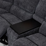 Vandelay 6-Piece Dual Power Reclining Sectional with Console and Reclining Armless Chair - Blue