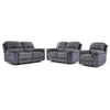 Vandelay Power Reclining Sofa, Loveseat and Chair Set - Blue
