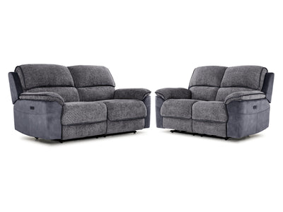 Vandelay Power Reclining Sofa and Loveseat Set - Blue