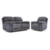 Vandelay Power Reclining Sofa and Chair Set - Blue