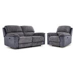 Vandelay Power Reclining Sofa and Chair Set - Blue