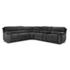 Vandelay 6-Piece Dual Power Reclining Sectional with Console - Grey